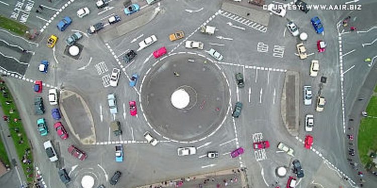 Which country has the most roundabouts in the world?